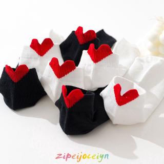 ภาพหน้าปกสินค้าWomen\'s solid color socks with heel heart ที่เกี่ยวข้อง