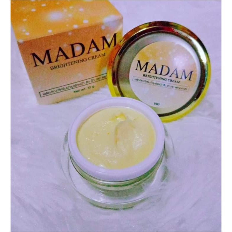 ครีมมาดาม-madam-brightenig-cream-ลดเลือนรอยสิว-ผิวกระจ่างใส-ผิวเนียนนุ่ม-ปรับสภาพผิว-เสริมสร้างคอลลาเจน