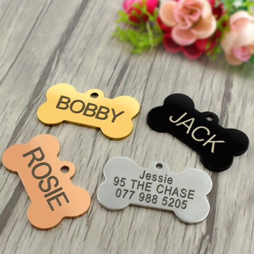 bone-dog-tags-personalized-custom-name-plate-engrave-gold-sliver-black-rose