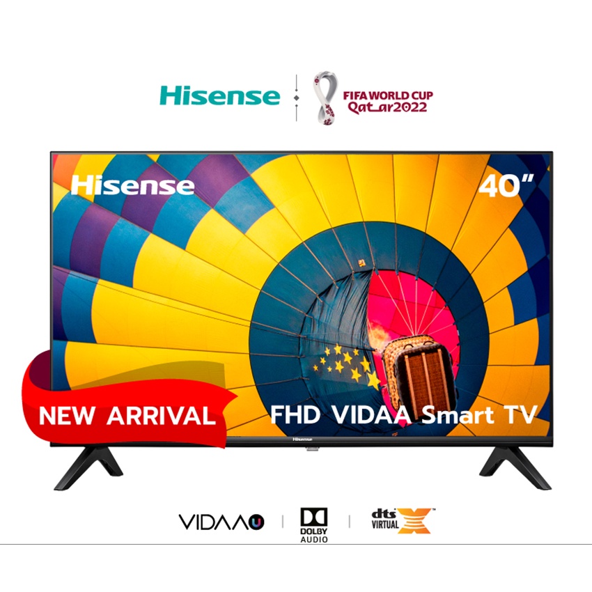 ภาพหน้าปกสินค้าHISENSE ไฮเซนส์ สมาร์ททีวี 40 นิ้ว SMART TV/FHD รุ่น 40A4000H BLACK (สีดำ)