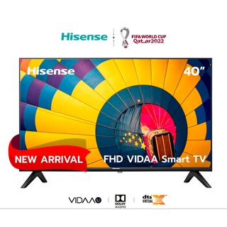 ภาพขนาดย่อของสินค้าHISENSE ไฮเซนส์ สมาร์ททีวี 40 นิ้ว SMART TV/FHD รุ่น 40A4000H BLACK (สีดำ)