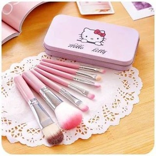 ชุดเซทแปรงแต่งหน้า Hello Kitty  7 ชิ้น *ส่งฟรีลงทะเบียน