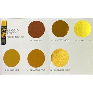 สินค้า สเปรย์โครเมี่ยม สีทอง บอสนี่ Bosny บอสนี่ GOLD KT EFFEKT 180 181 182 183 184 185 สเปรย์ทอง Bosny สีสเปรย์ทอง KT Gold Effect สวยงามดุจทองแท้ (มีหลายเฉด)  200ml