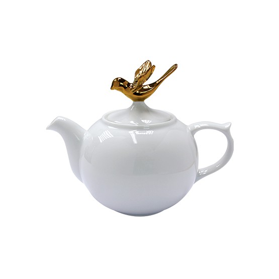 dd4uกาน้ำชาพอร์ซเลน-golden-birdie-teapot-medium