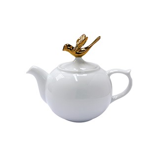 DD4Uกาน้ำชาพอร์ซเลน GOLDEN BIRDIE TEAPOT - MEDIUM