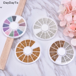 Daydayto ลูกปัดพลอยเทียม 3D สําหรับตกแต่งเล็บ DIY