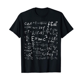 เสื้อยืดผ้าฝ้ายพิมพ์ลาย ✟Physics MenS T-Shirt Science Teacher Formula Cheat Sheet Geek Tee Sportswear Halloween Gift