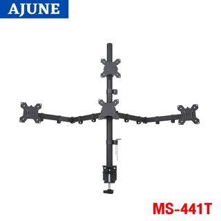 ภาพขนาดย่อของภาพหน้าปกสินค้าAJUNEขาตั้งจอมอนิเตอร์ 4 จอ (ล่าง3 บน1) รุ่น MS-441T (แบบยึดขอบโต๊ะ)High Quality จากร้าน aaaajune บน Shopee