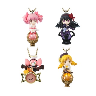 ฟิกเกอร์อนิเมะญี่ปุ่น Puella Magi Madoka Magica Q version Kaname Madoka Akemi Homura Tomoe Mami ขนาด 6 ซม. 4 ชิ้น ต่อล็อต