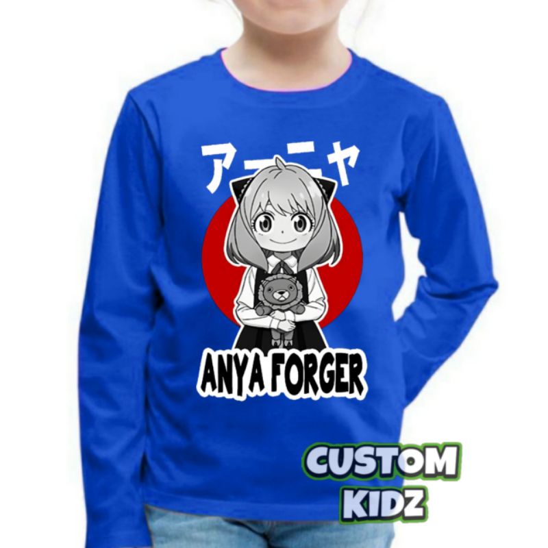anya-forger-เสื้อยืด-แขนยาว-สําหรับเด็กผู้หญิง