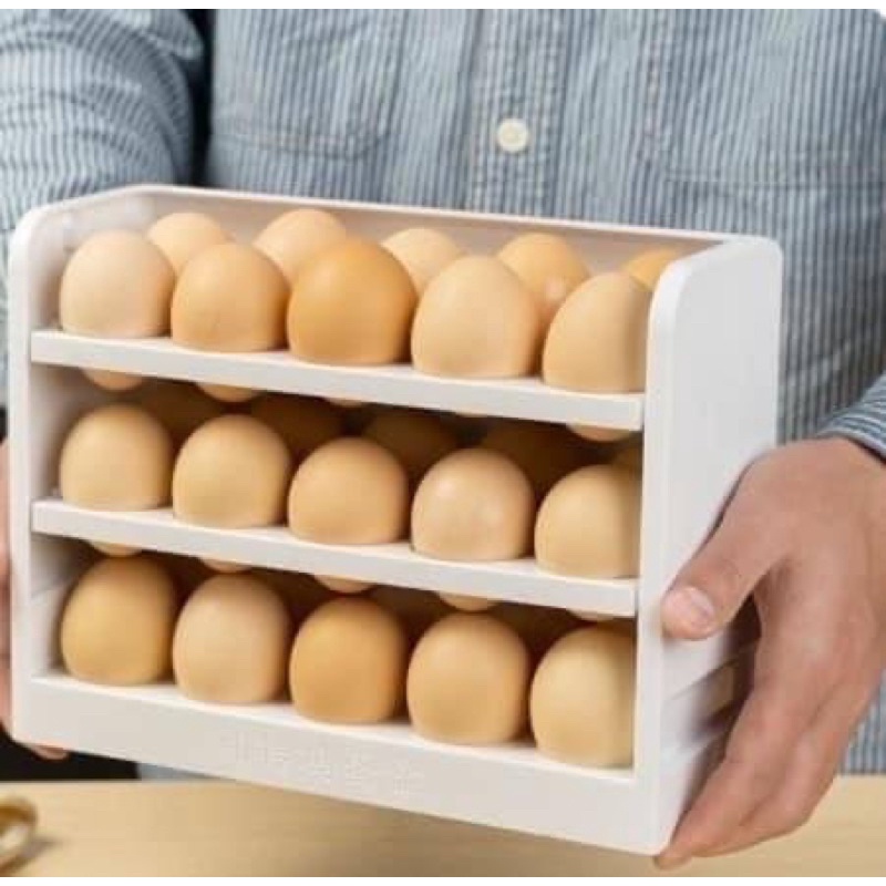 ชั้นวางไข่-ขนาดกระทัดรัด-ช่วยประหยัดพื้นที่-สามารถเก็บไข่ได้มากถึง-30-ฟอง