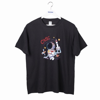 [S-5XL] เสื้อยืดคอกลม แขนสั้น ผ้าฝ้าย พิมพ์ลายการ์ตูนนักบินอวกาศ nasa ทรงหลวม เรียบง่าย แฟชั่นฤดูร้อน สําหรับผู้ชาย และผ