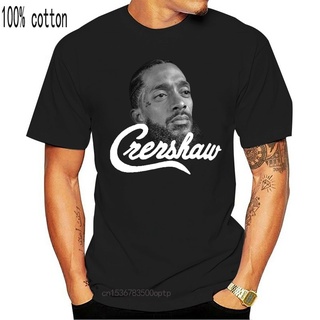 เสื้อยืดผ้าฝ้ายพิมพ์ลายSKTT1 เสื้อยืดผู้ชายและผู้หญิง Custom Design Mens Printed Fashion T-Shirts Nipsey Hussle Legendar