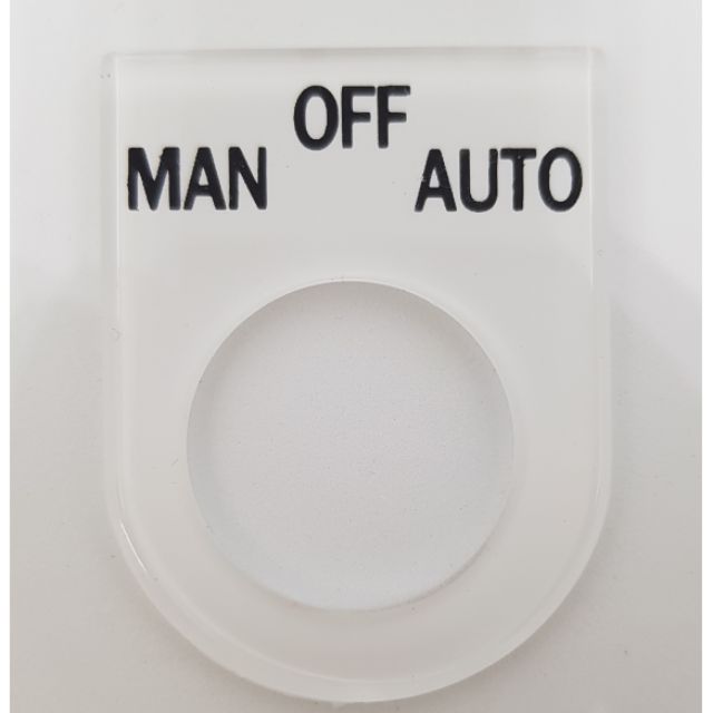 ป้ายเนมเพลท ตู้คอนโทรล MAN OFF AUTO | Shopee Thailand