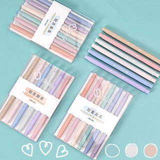 พร้อมส่ง! ปากกาเน้นข้อความสีพาสเทล ชุดปากกาไฮไลท์สี 6ชิ้น/แพค