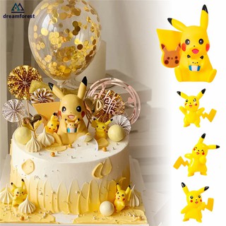 ภาพหน้าปกสินค้าตกแต่งเค้กวันเกิด Pikachu วันเกิดตกแต่ง topper ที่เกี่ยวข้อง