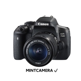 สินค้า Canon 750D + 18-55 mm{สินค้ามือสอง} มีWi-Fi สภาพสวย+ประกัน1เดือน✔️พร้อมจัดส่ง