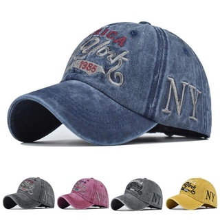 หมวกเบสบอล ผ้าฝ้าย ปักลายกราฟฟิติ NY New York เหมาะกับเดินชายหาดกลางแจ้ง สไตล์ฮิปฮอป