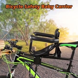 ความปลอดภัยของเด็กจักรยานที่นั่งด้านหน้าหนาเบาะอานกับเท้าเหยียบจักรยานที่นั่ง