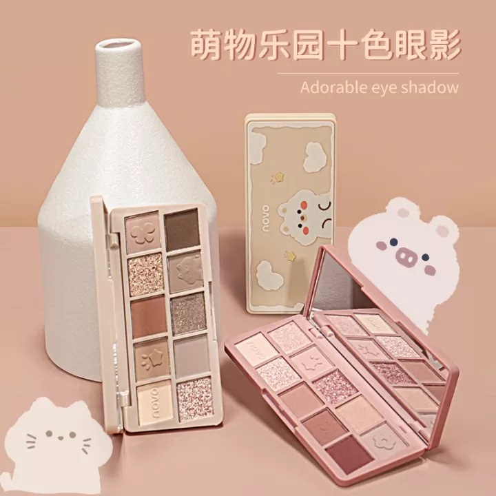 novo5505-novo-moe-paradise-color-eyeshadows-โนโว-อายแชโดว์-10-สี