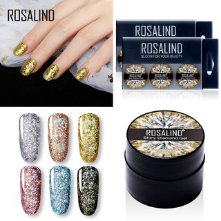 Rosalind 6 ชิ้น / ชุด 5 มล. หลอดไฟ LED / UV สำหรับตกแต่งเล็บ