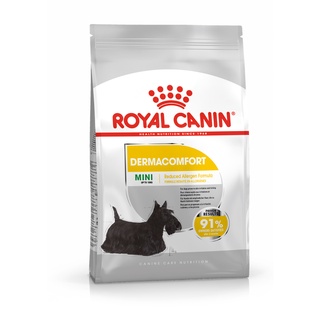 Royal canin mini dermacomfort ขนาด 1kg อาหารสุนัขโต พันธุ์เล็ก ผิวแพ้ง่าย ชนิดเม็ด (MINI DERMACOMFORT) 1 กก