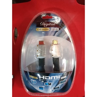 สาย HDMI v.1.4 ยาว1.8ม. สายแบน