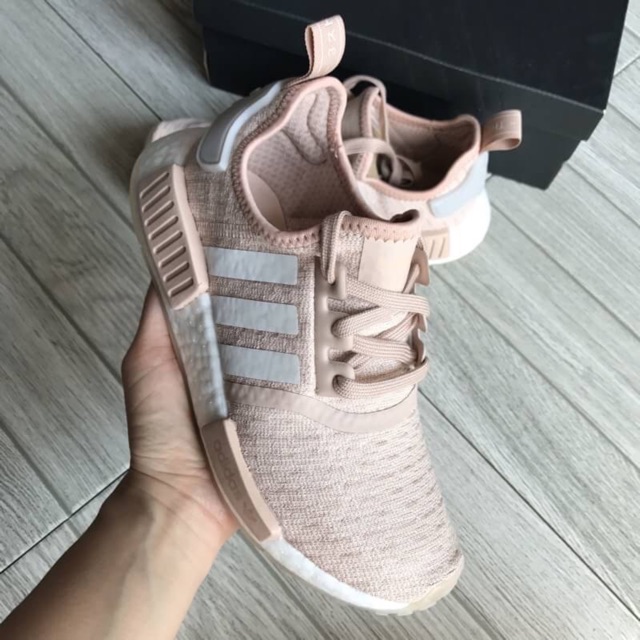 Adidas NMD R1 Ash Pearl / Chalk Pearl / Running White  % | Shopee  Thailand