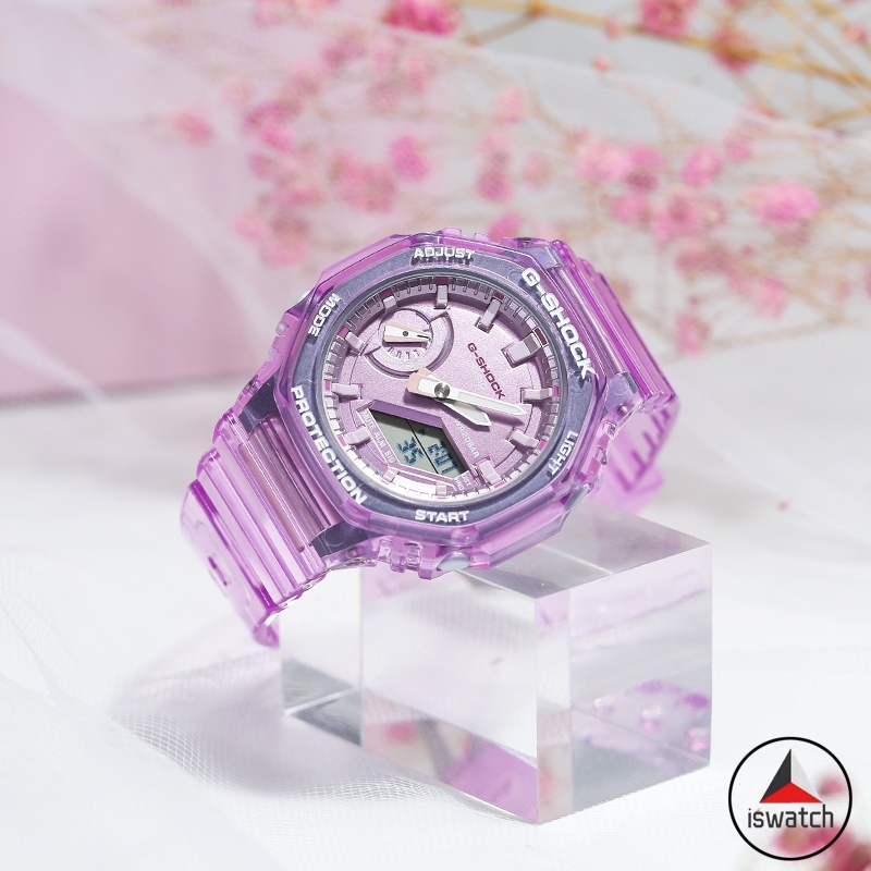 มาใหม่-casio-g-shock-gma-s2100sk-4a-jelly-นาฬิกาข้อมือดิจิทัล-อะนาล็อก-สายเรซิ่น-โปร่งแสง-สีชมพู-สไตล์สปอร์ต