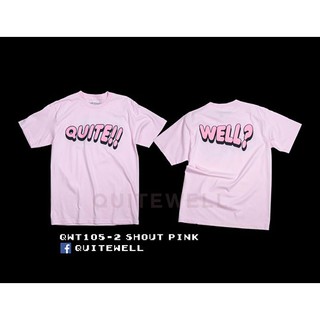 【hot tshirts】QWT105-2 SHOUT PINK เสื้อยืดสีชมพู2022