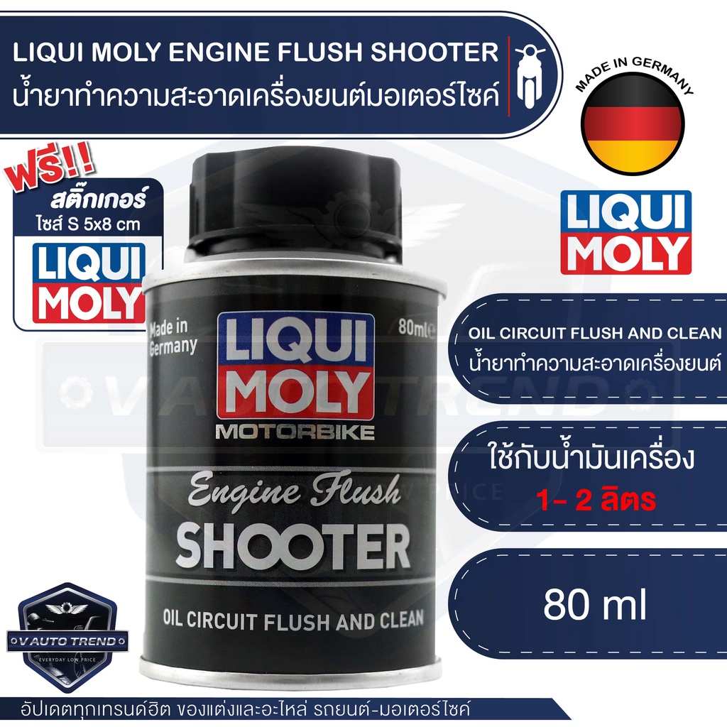 LIQUI MOLY ENGINE FLUSH SHOOTER 80ML. น้ำยาทำความสะอาดเครื่องยนต์