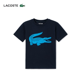 Lacoste เสื้อยืดลําลอง คอกลม แขนสั้น แฟชั่นฤดูร้อน สําหรับเด็กผู้ชาย ใหม่