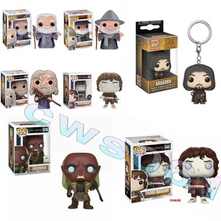 Funko POP Lord of The Rings:Gandalf /Grishnakh พวงกุญแจไวนิล รูปอารากอร์น ขนาดพกพา ตุ๊กตาของเล่น