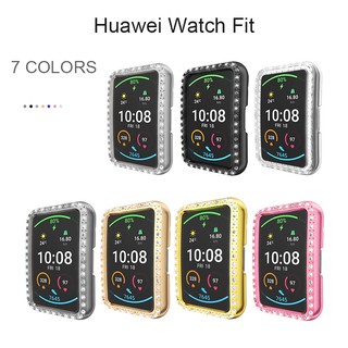 ภาพหน้าปกสินค้าเคสนาฬิกาข้อมือประดับเพชรสําหรับ Huawei Watch Fit ที่เกี่ยวข้อง