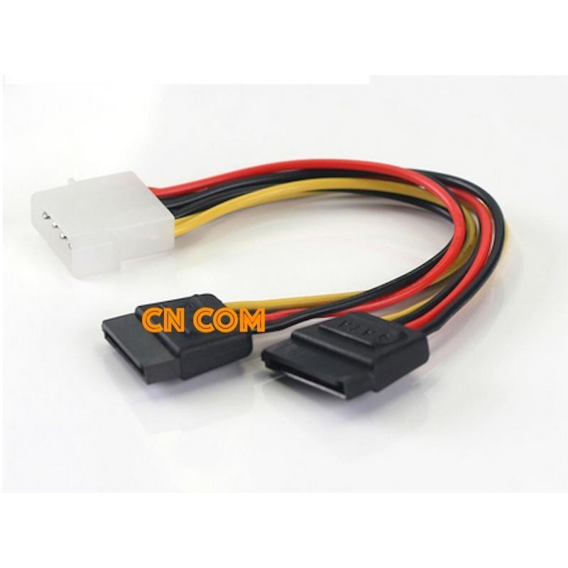 Cavo Adattatore Di Alimentazione Da 4 Pin Molex A Doppia SATA, 2 Connettori, Nuovo