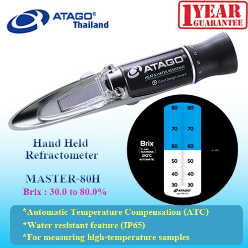 ATAGO รุ่น MASTER80 H Refractometer เครื่องมือวัดความหวาน Brix 30.080