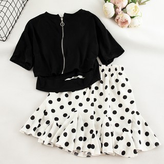 พร้อมส่ง ชุดเซทเสื้อ+กระโปรง **การันตีเหมือนแบบ 100%**