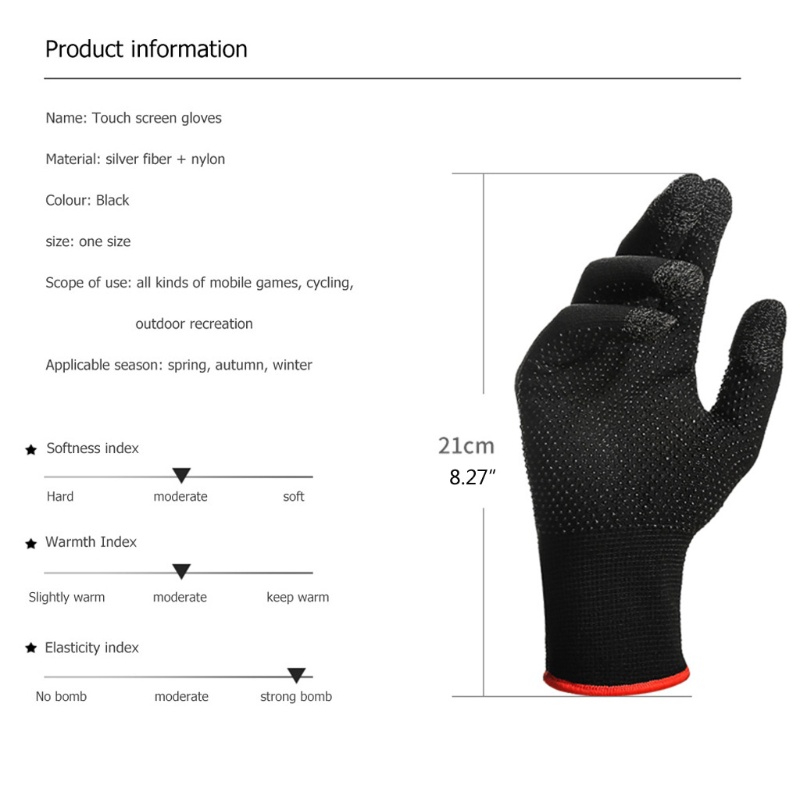 ภาพหน้าปกสินค้าROX 2pcs Hand Cover Game Controller for PUBG Sweat Proof Non-Scratch Sensitive Touch Screen Gaming Finger Thumb Sleeve Glove จากร้าน roxangel.th บน Shopee