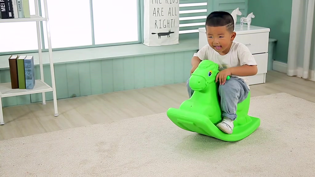 ของเล่นเด็ก-ของเล่น-เด็กเขย่าเพลงมะฮอกกานี-หนาขาวดำขนาดใหญ่-สัตว์พลาสติก-ม้าโยกของเล่นเด็ก