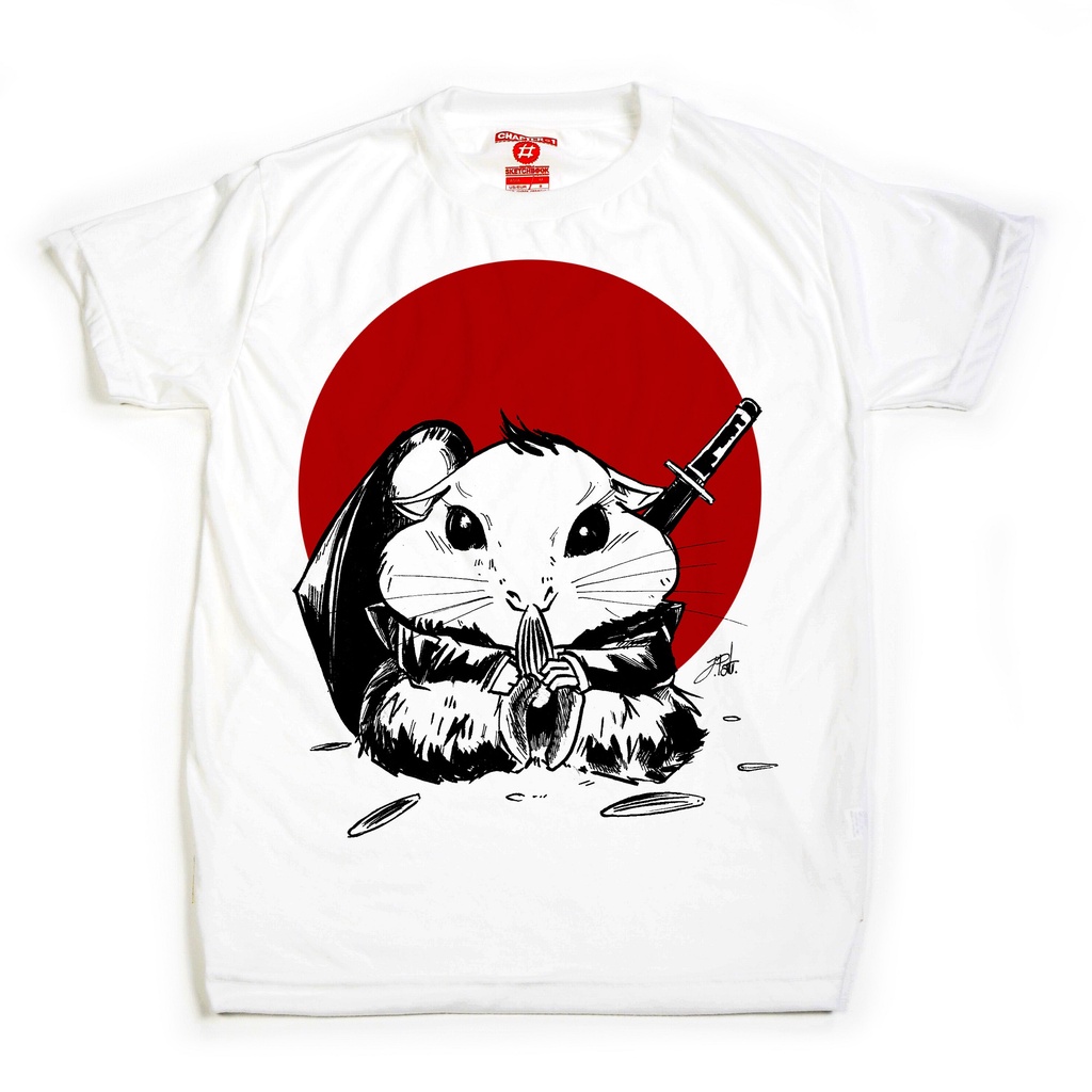 เสื้อยืด-แขนสั้น-แชปเตอร์วัน-คาแรคเตอร์-ลาย-แฮมสเตอร์ซามูไร-ผ้านิ่ม-samurai-hamster-chapter-one-character-soft-t-shirt