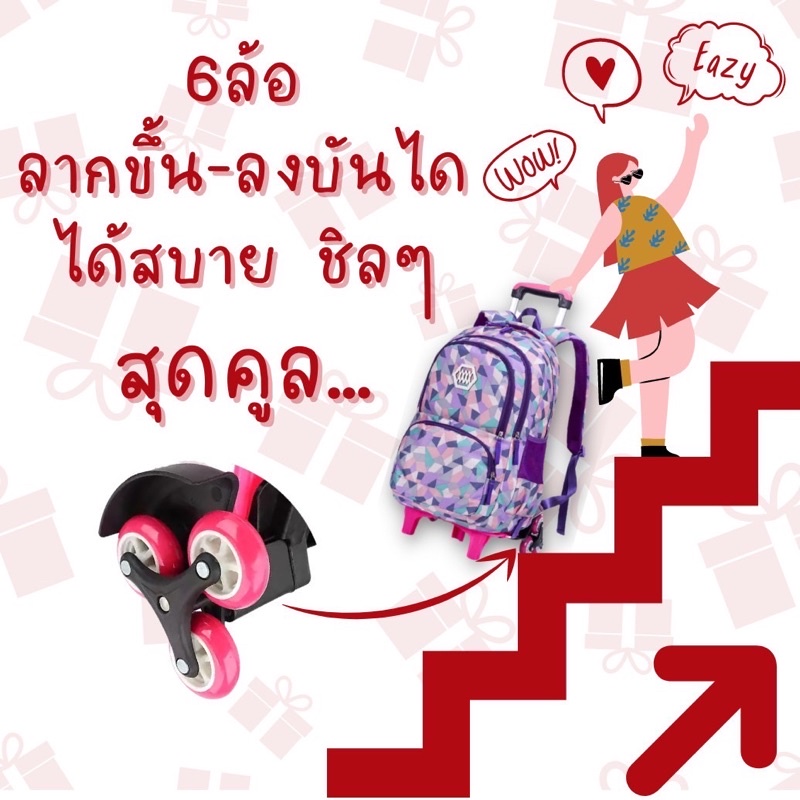 กล่องสุ่มกระเป๋าล้อลาก-6-ล้อ-ลดราคา-พร้อมส่ง