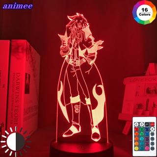 โคมไฟนีออน Led อะคริลิค รูปอนิเมะ Gurren Lagann Simon 3d สําหรับตกแต่งห้องนอน ของขวัญ