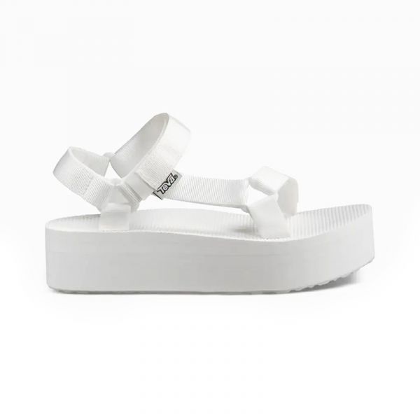 Teva platform store sandals white