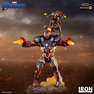 Iron studios Iron Patriot and Rocket: Avengers Endgame BDS 1/10Scale