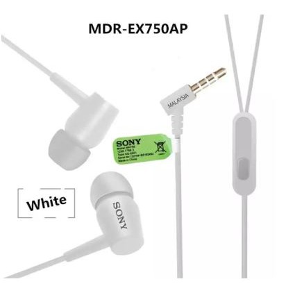 ภาพสินค้าSony หูฟังแบบสอดหู รุ่น MDR-EX750AP จากร้าน pleasuremall บน Shopee ภาพที่ 4