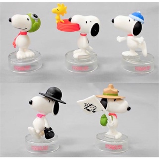 SNOOPY Figure Collection ฟิกเกอร์สนูปปี้ ของสะสมจาก Takara Tomy Arts  สินค้าแท้นำเข้าจากญี่ปุ่น