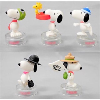 SNOOPY Figure Collection ฟิกเกอร์สนูปปี้ ของสะสมจาก Takara Tomy Arts  สินค้าแท้นำเข้าจากญี่ปุ่น