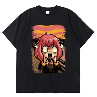 เสื้อยืดโอเวอร์ไซส์เสื้อยืด ผ้าฝ้าย พิมพ์ลายกราฟฟิค Spy X Family Anya Forger สไตล์ญี่ปุ่น ฮาราจูกุ ทรงหลวม โอเวอร์ไซซ์ ส