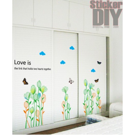 transparent-wall-sticker-สติ๊กเกอร์ติดผนัง-love-is-the-link-กว้าง90cm-xสูง80cm