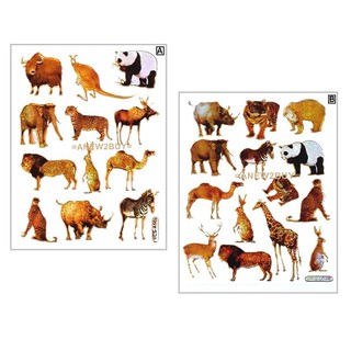 สติ๊กเกอร์ลายสัตว์ป่า (Wild Animals Stickers)